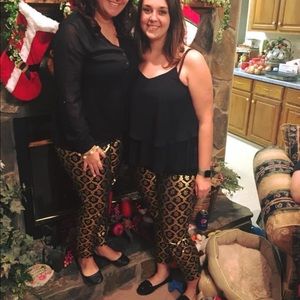 Old Navy Gold Shimmer Pixie Pants